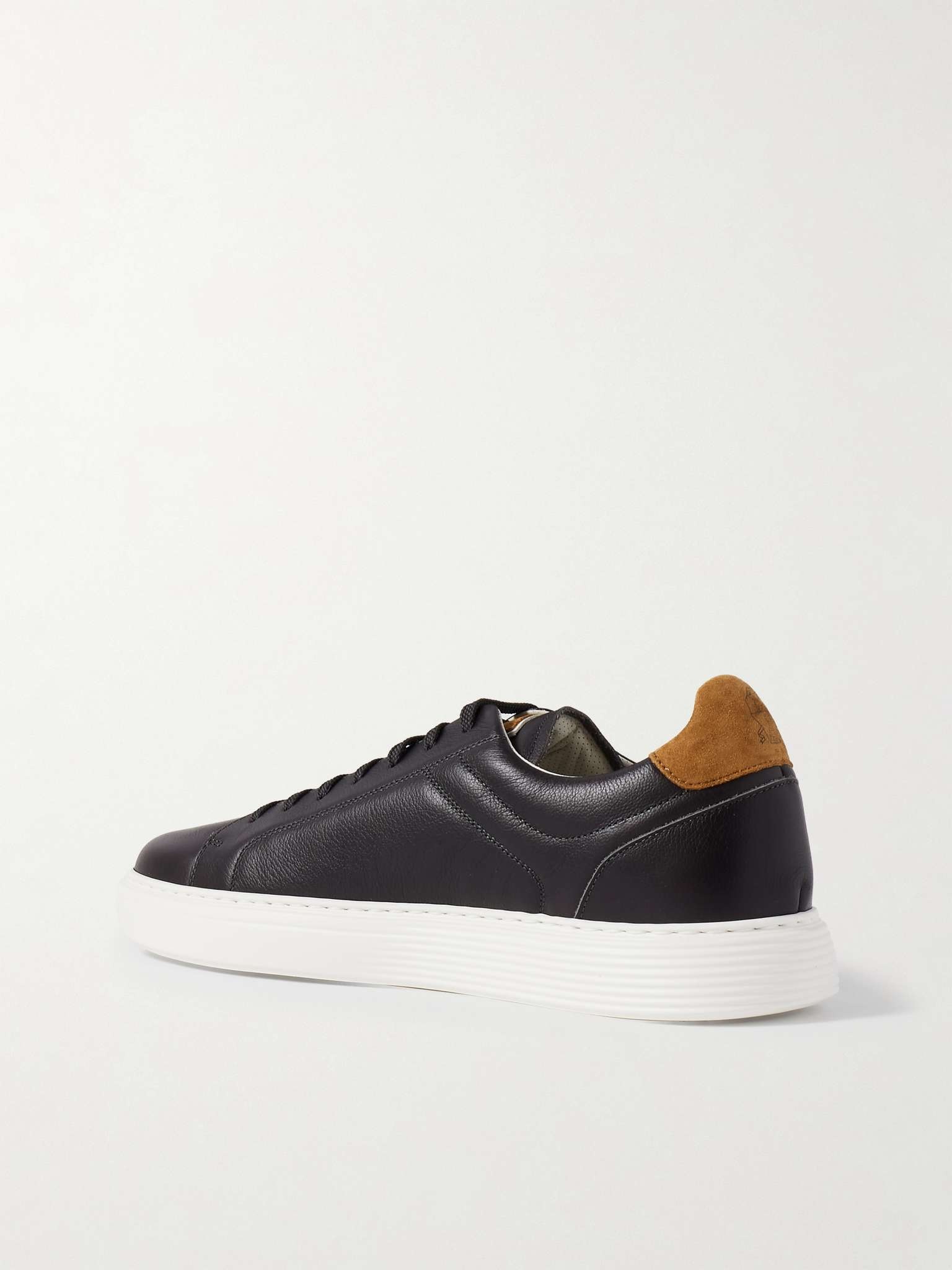 Urano Suede-Trimmed Leather Sneakers - 3