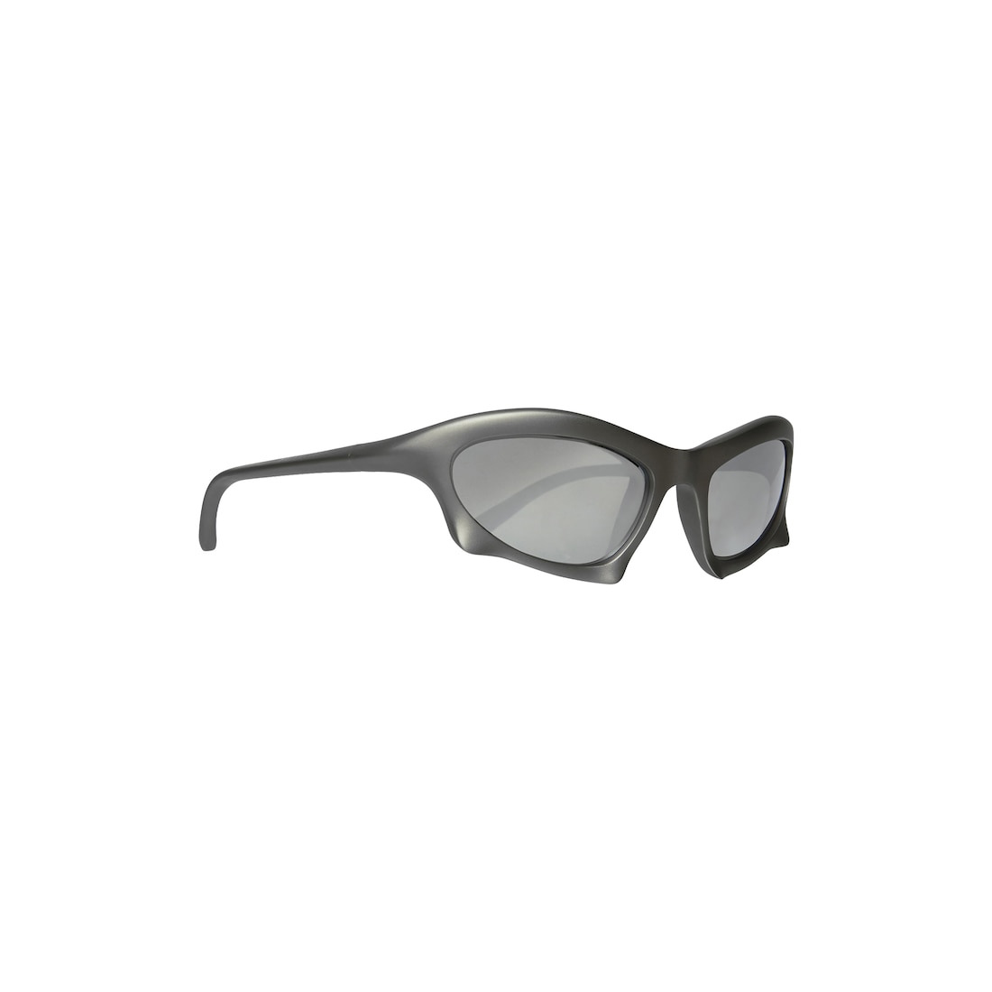 Bat Rectangle Sunglasses in Silver - 4
