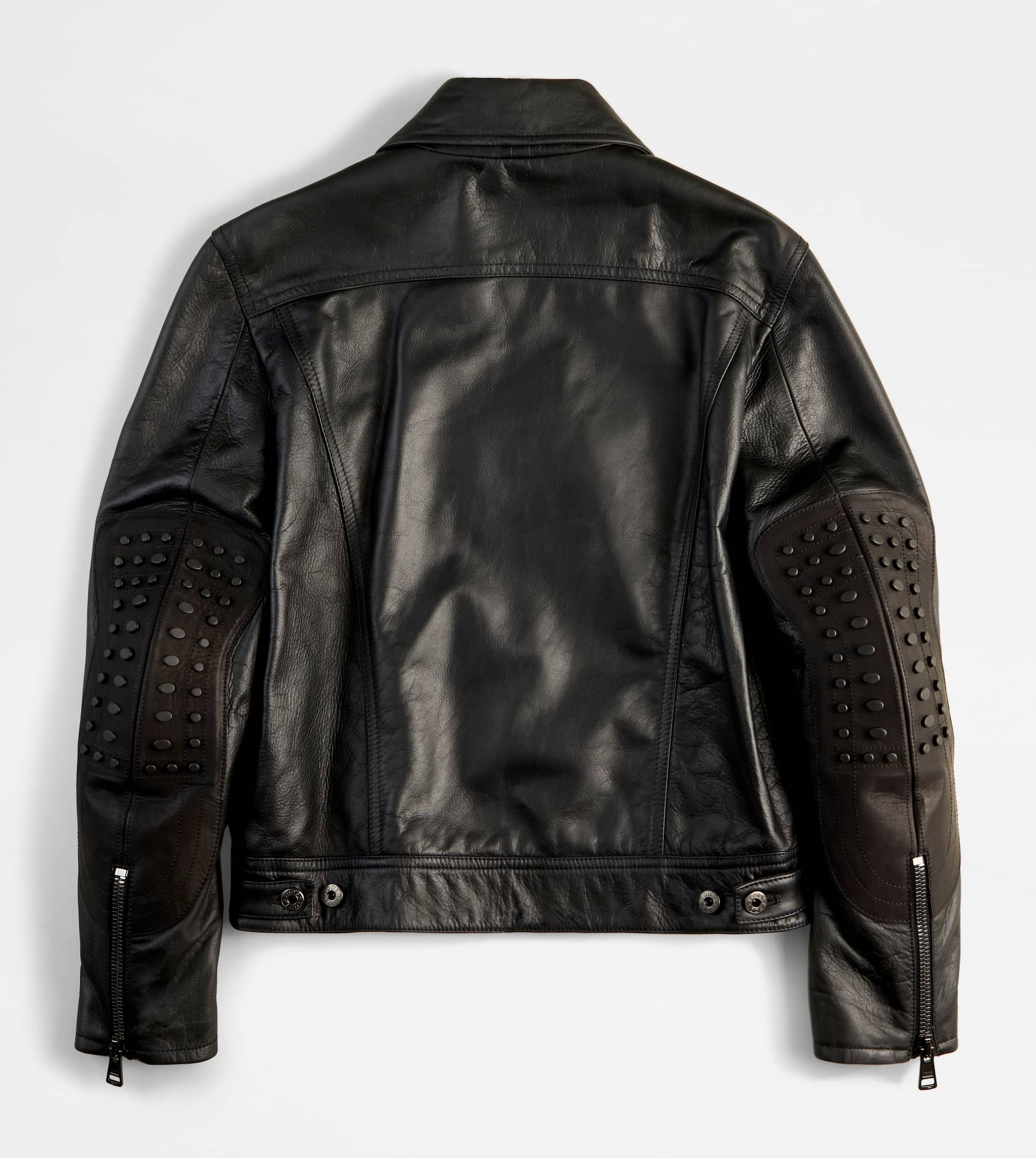 JACKET IN LEATHER - BLACK - 8