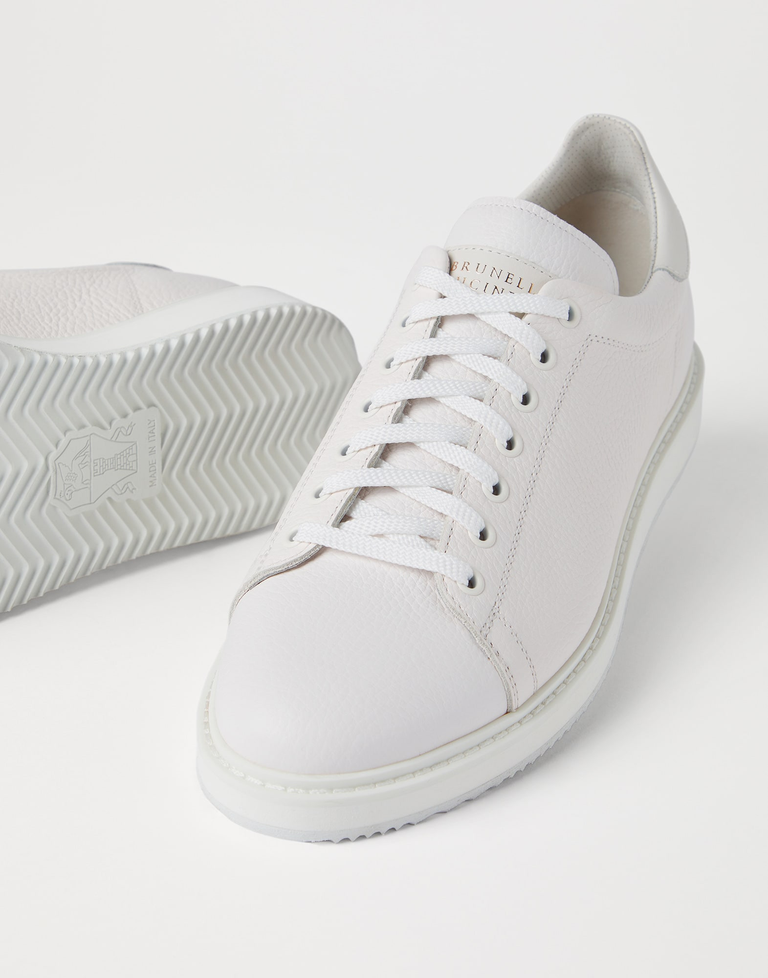 Grained calfskin sneakers - 3