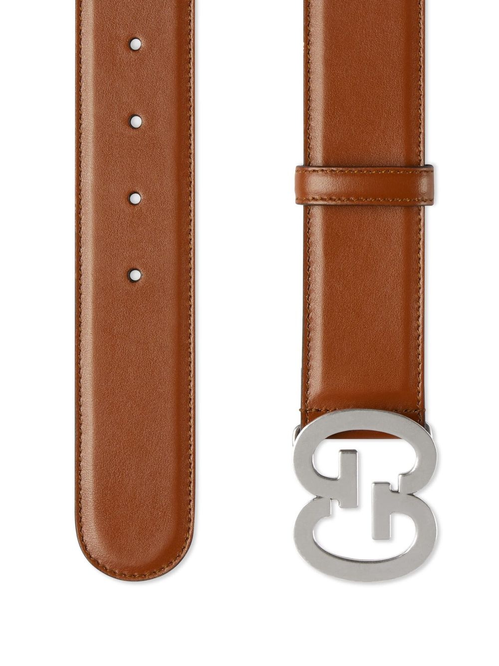 GG buckle leather belt - 2