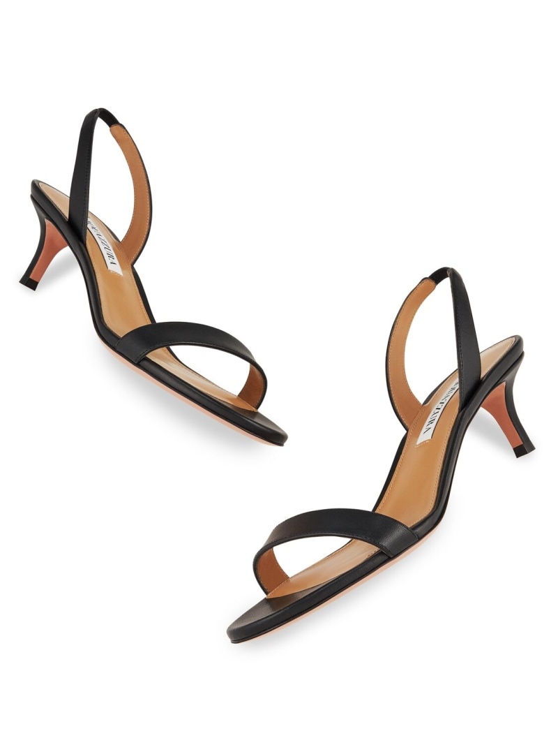 50mm So Nude leather slingback sandals - 4