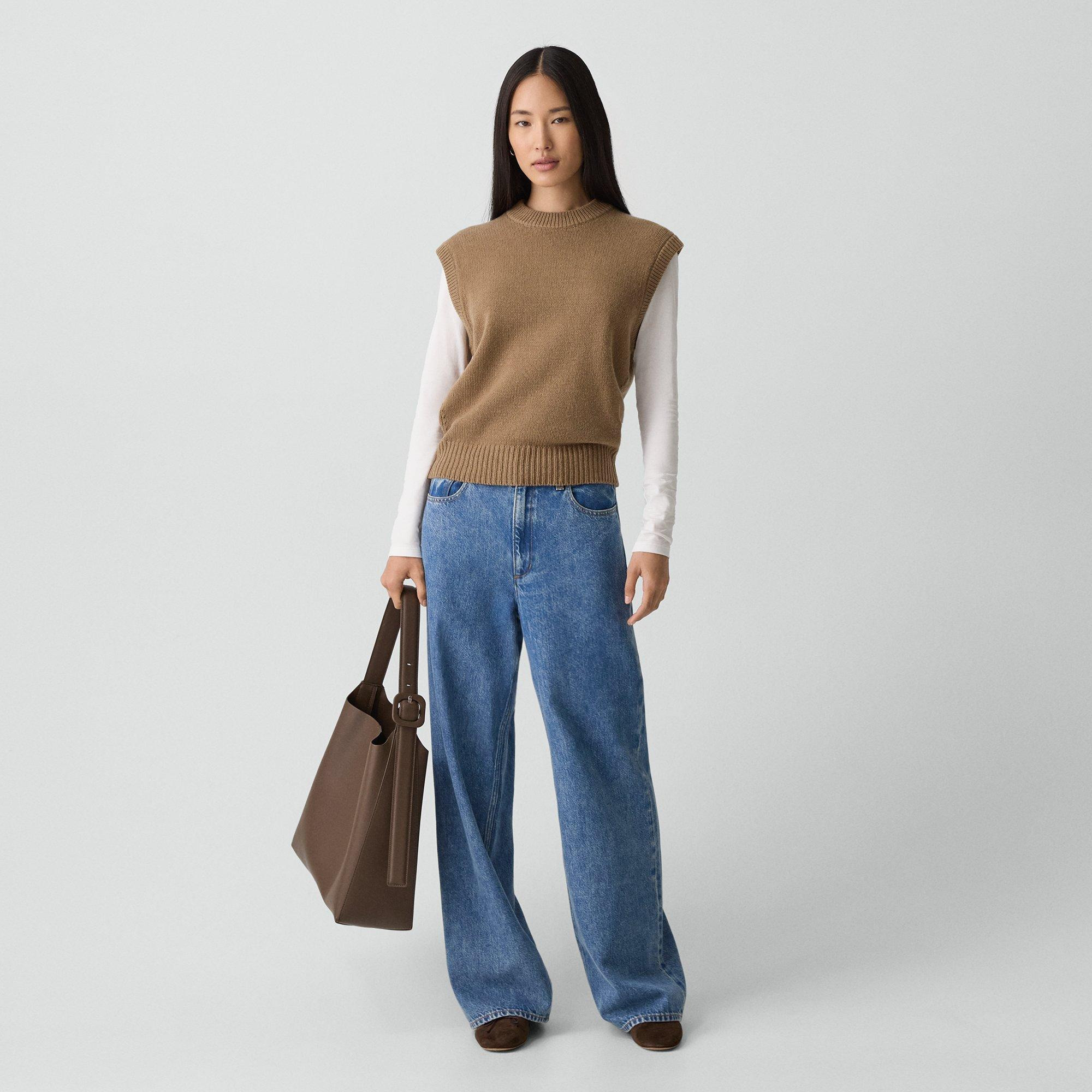 Relaxed Vest in Recycled Cashmere - 6
