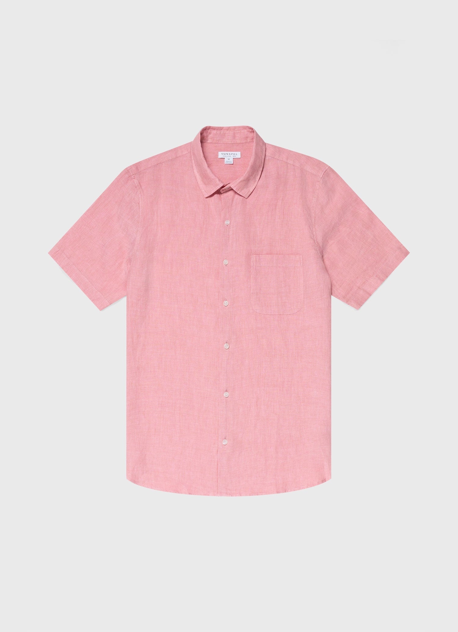 Short Sleeve Linen Shirt - 1