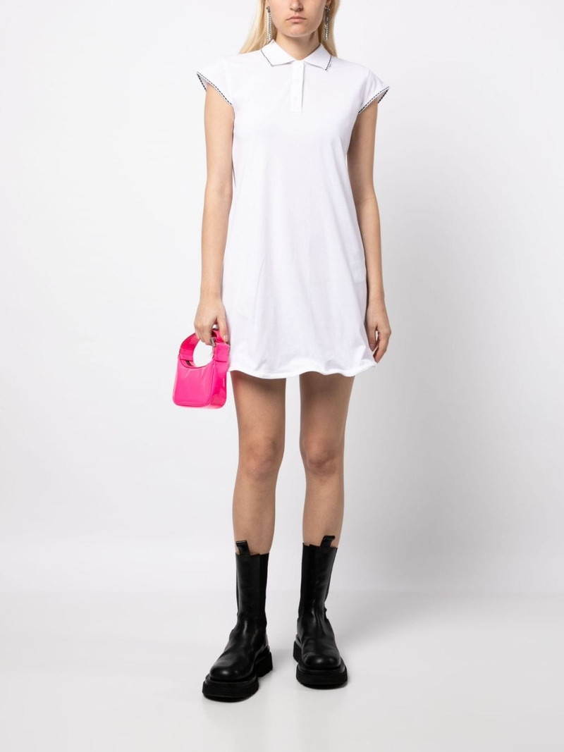 We11done contrast-stitching shirt dress outlook