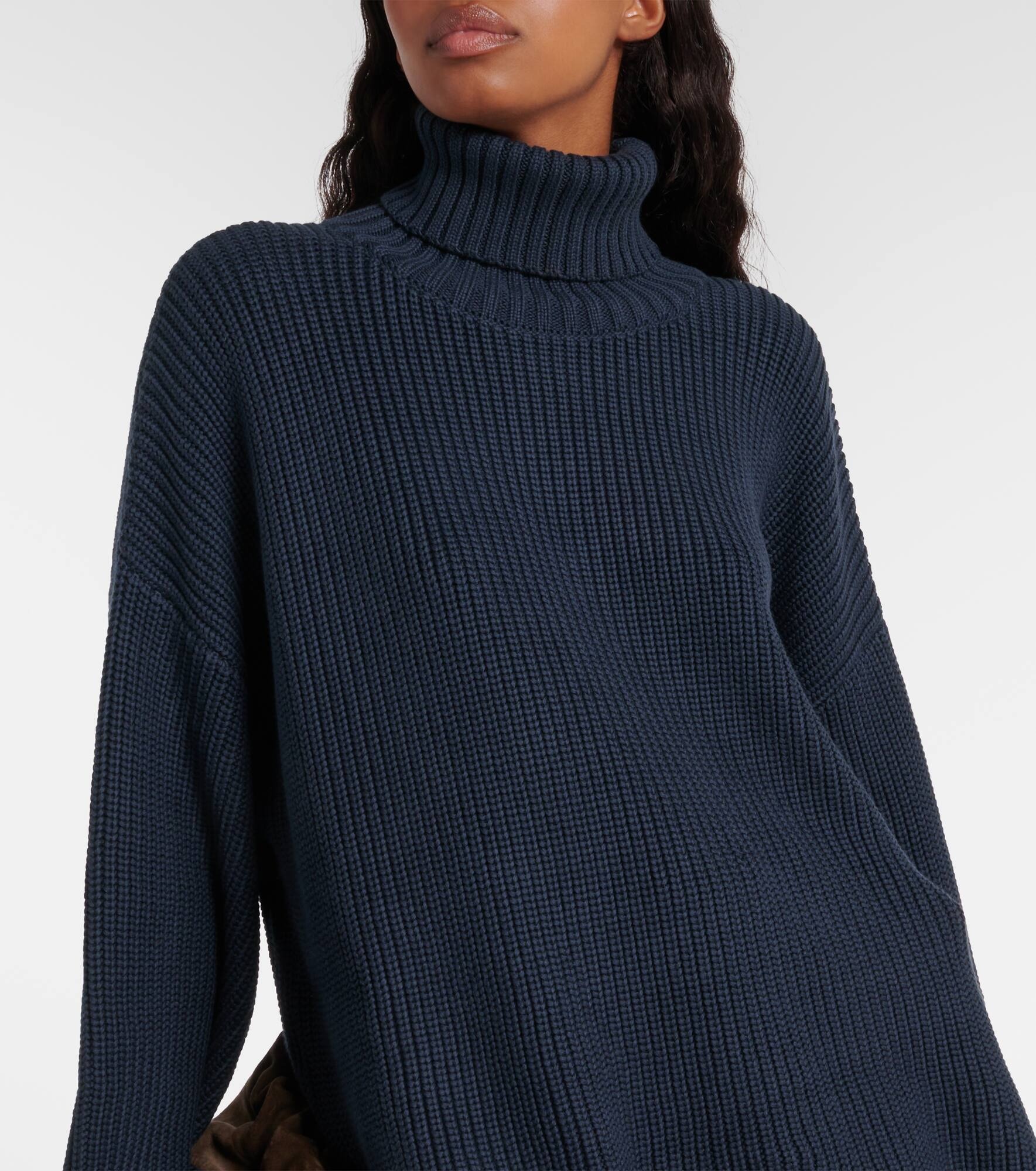 Cotton turtleneck sweater - 4