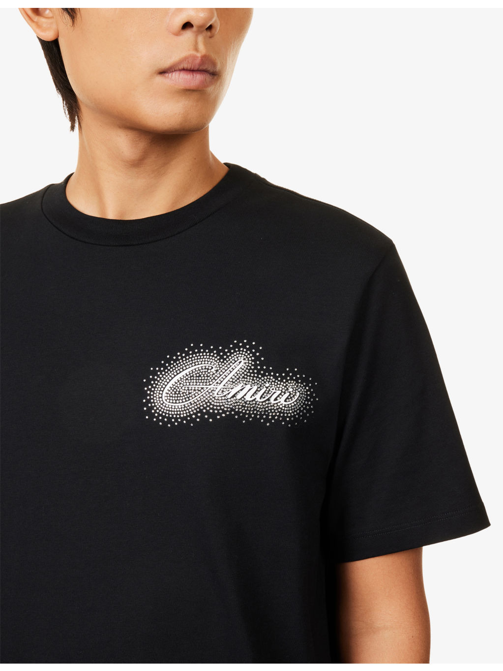 Embellished  Script Cotton T-Shirt - 5