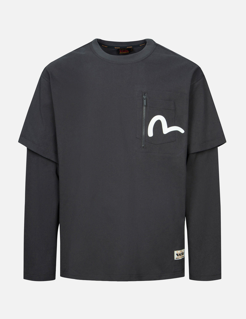 EVISU GODHEAD SLOT MACHINE PRINT LOOSE FIT  LONG-SLEEVE T-SHIRT outlook