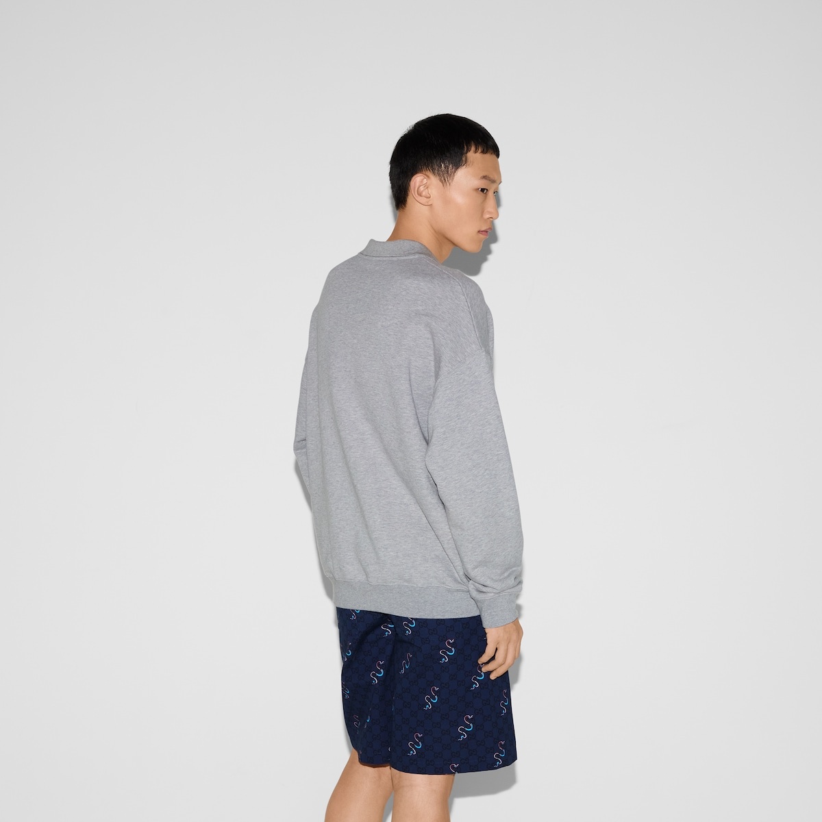 Printed cotton jersey sweatshirt - 4
