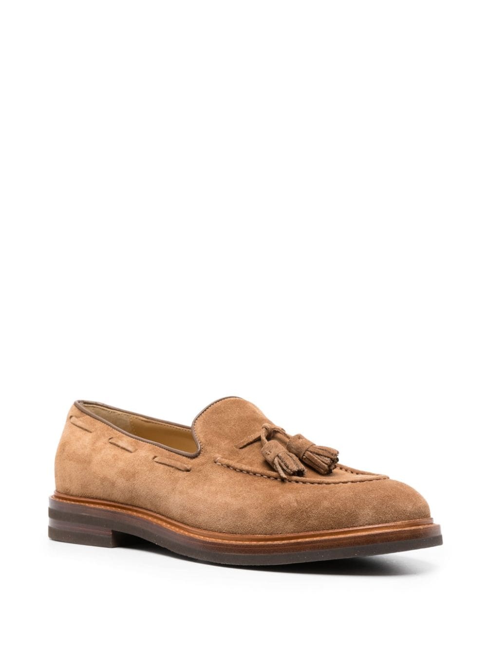tassel-detail suede loafers - 2