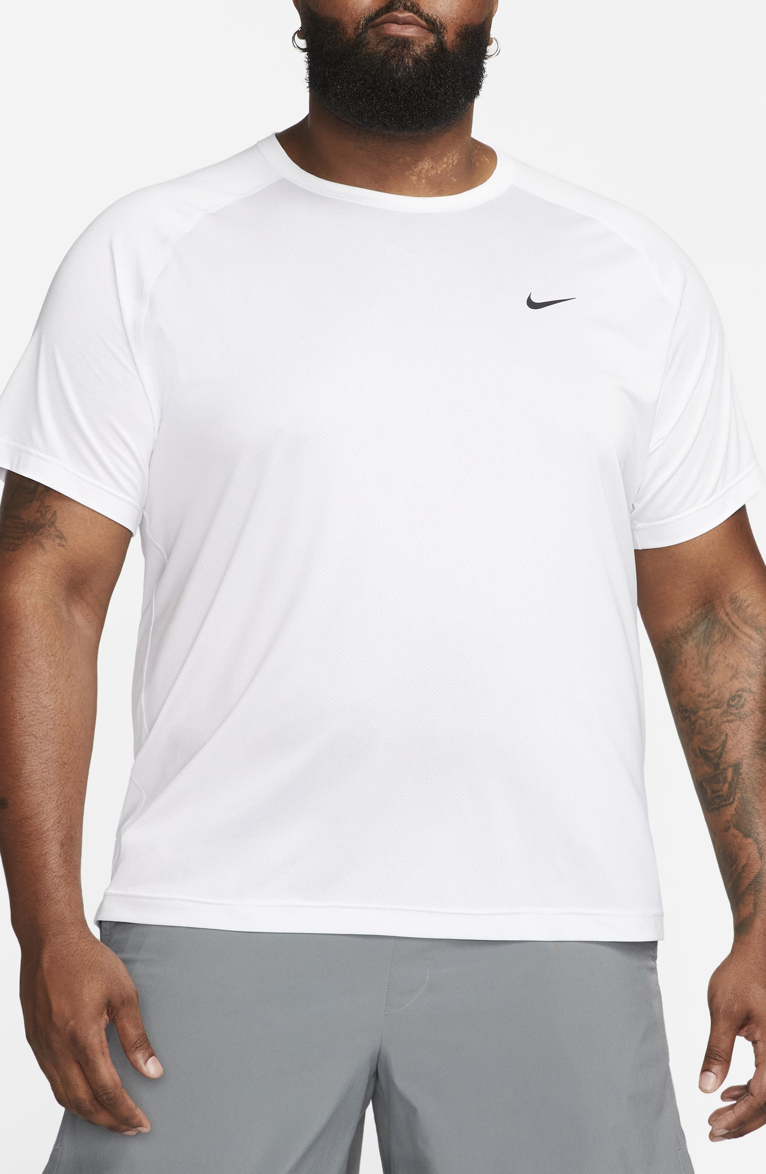 Nike Dri-FIT Ready Training T-Shirt in White/Black at Nordstrom - 3