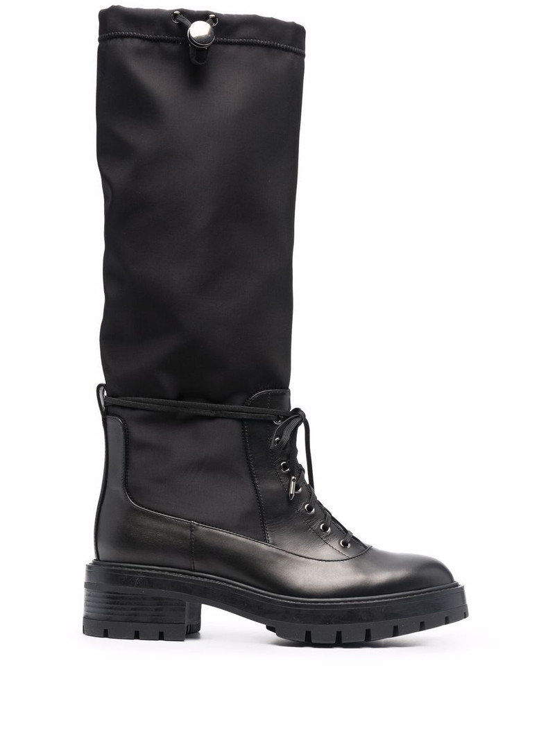 lace-up detail boots 1