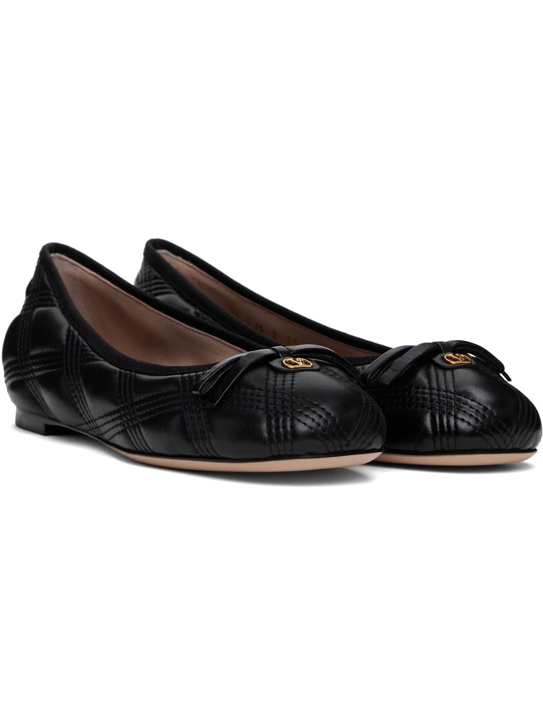 Black Quiltie 67 Ballerina Flats - 4