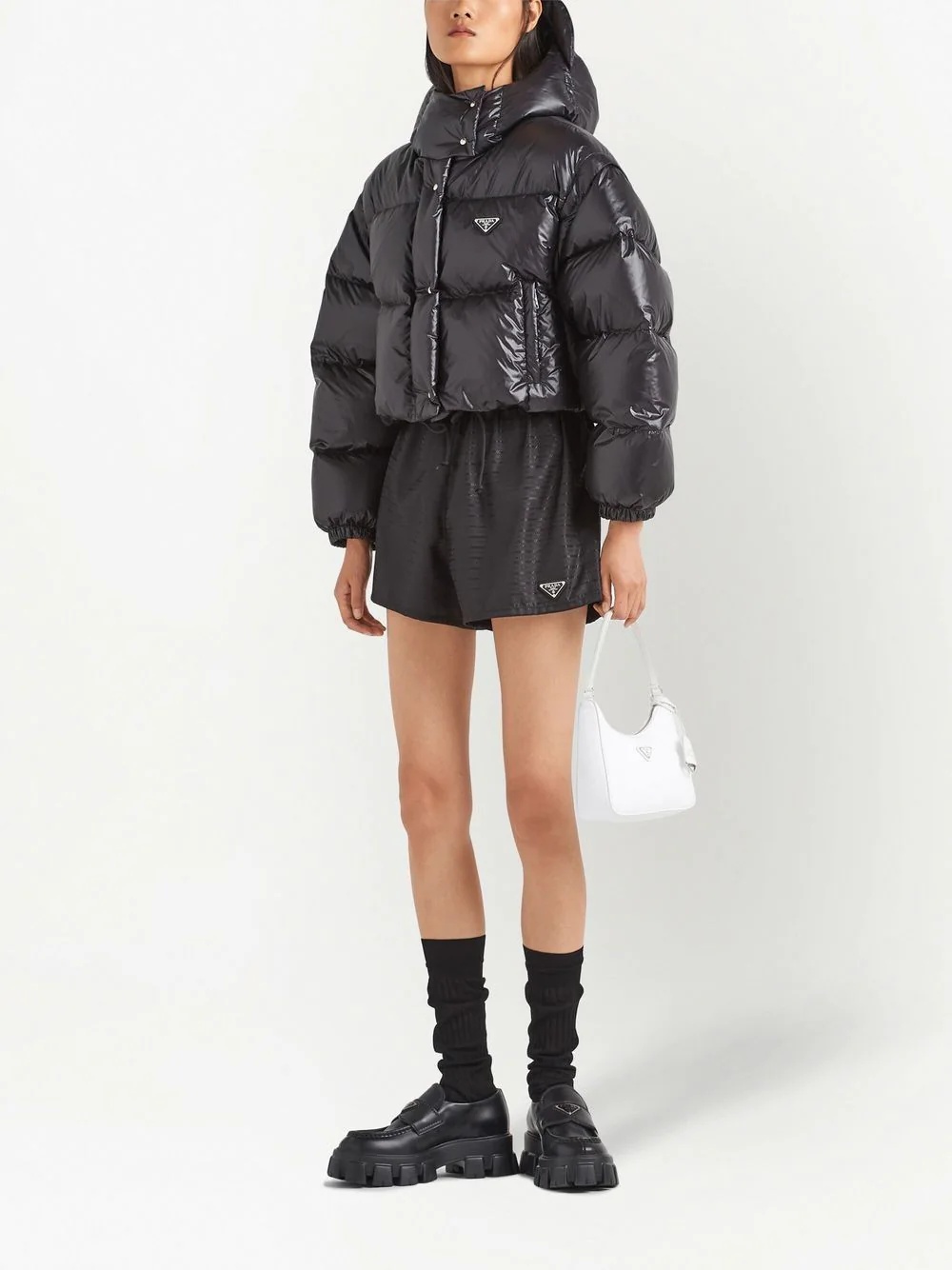 Re-Nylon detachable-sleeve padded jacket - 2