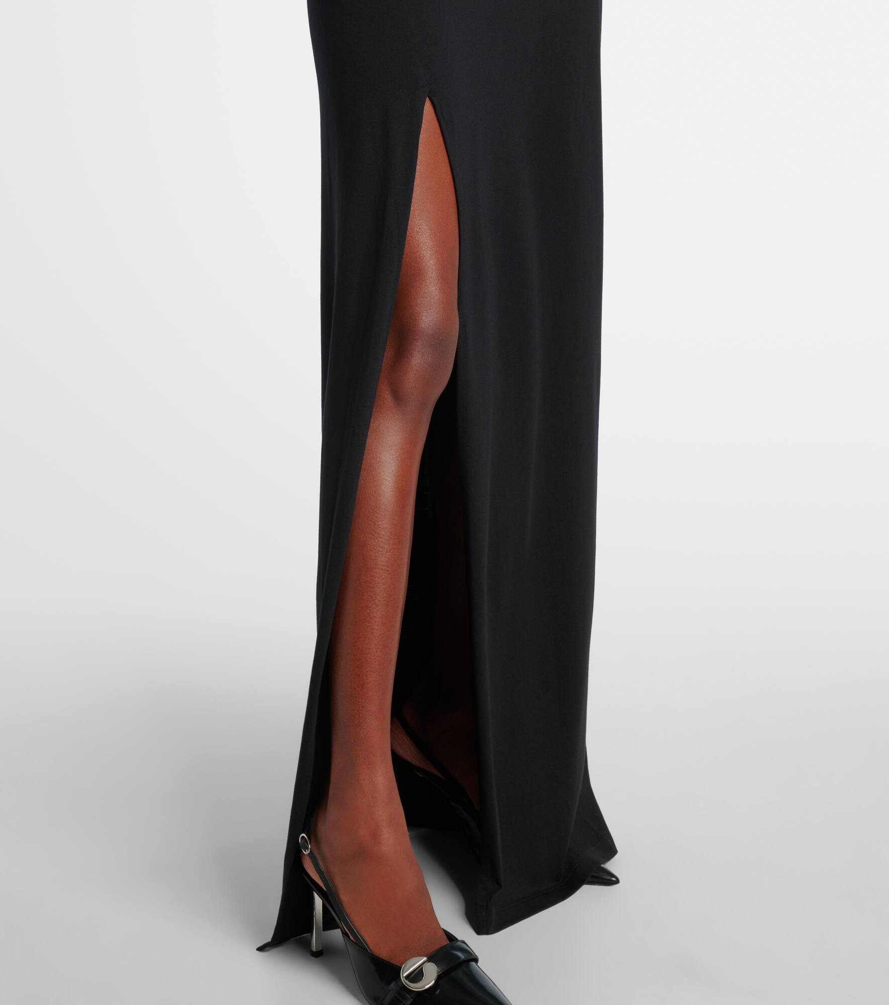 Layered cotton-blend jersey maxi dress - 5
