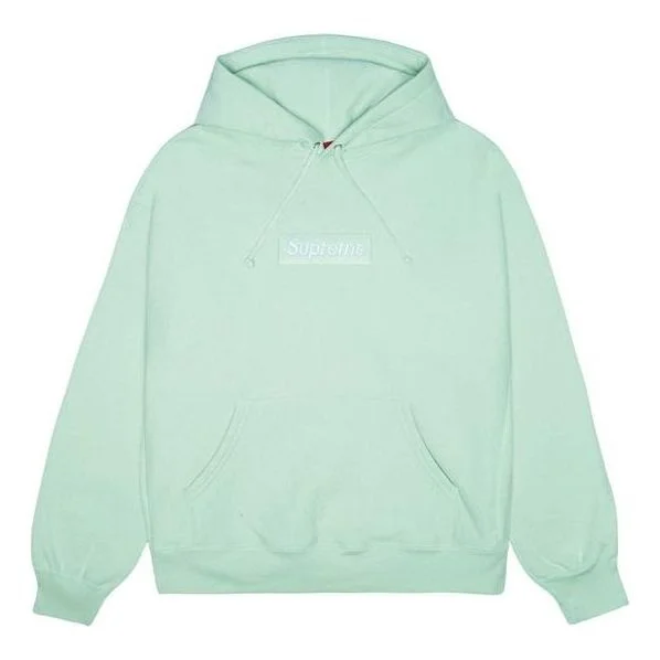 Supreme FW23 Box Logo Hooded Sweatshirt 'Light Green' 166930 - 1