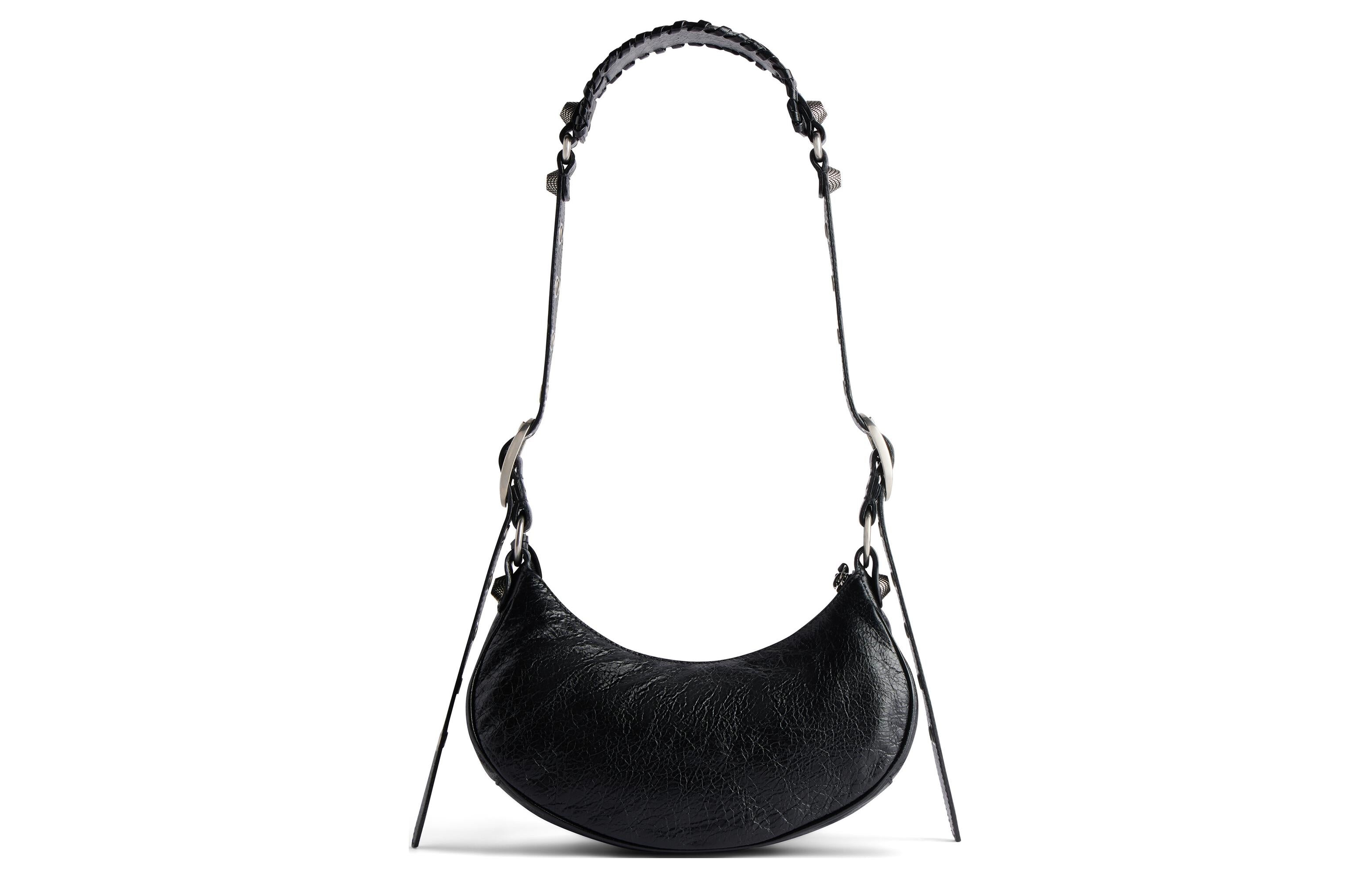 (WMNS) Balenciaga Le Cagole Xs Shoulder Bag Diy Metal 'Black' 6713092AAXE1090 - 4