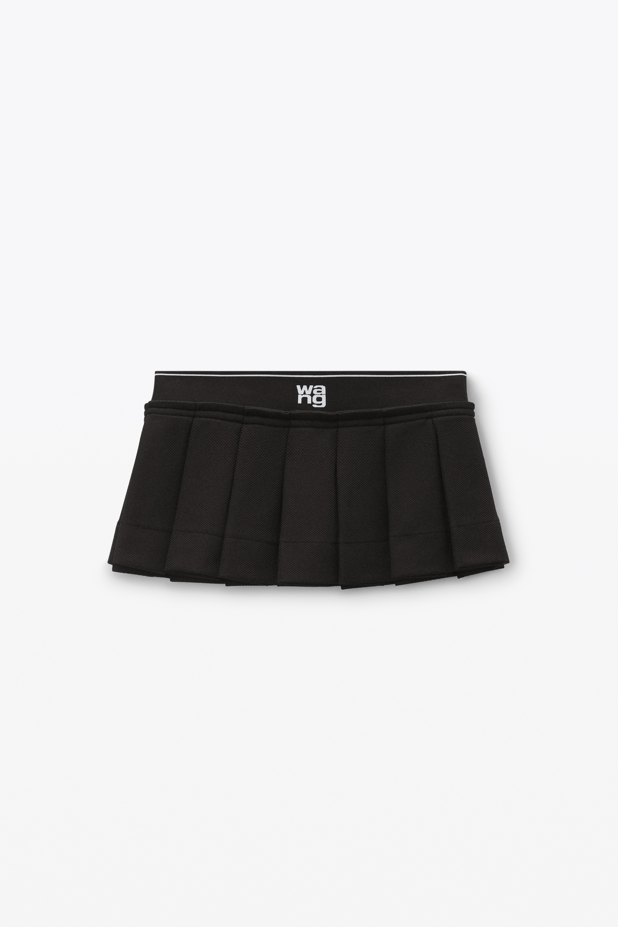 Alexander Wang Logo Cheerleader Mini Skirt in pique | REVERSIBLE