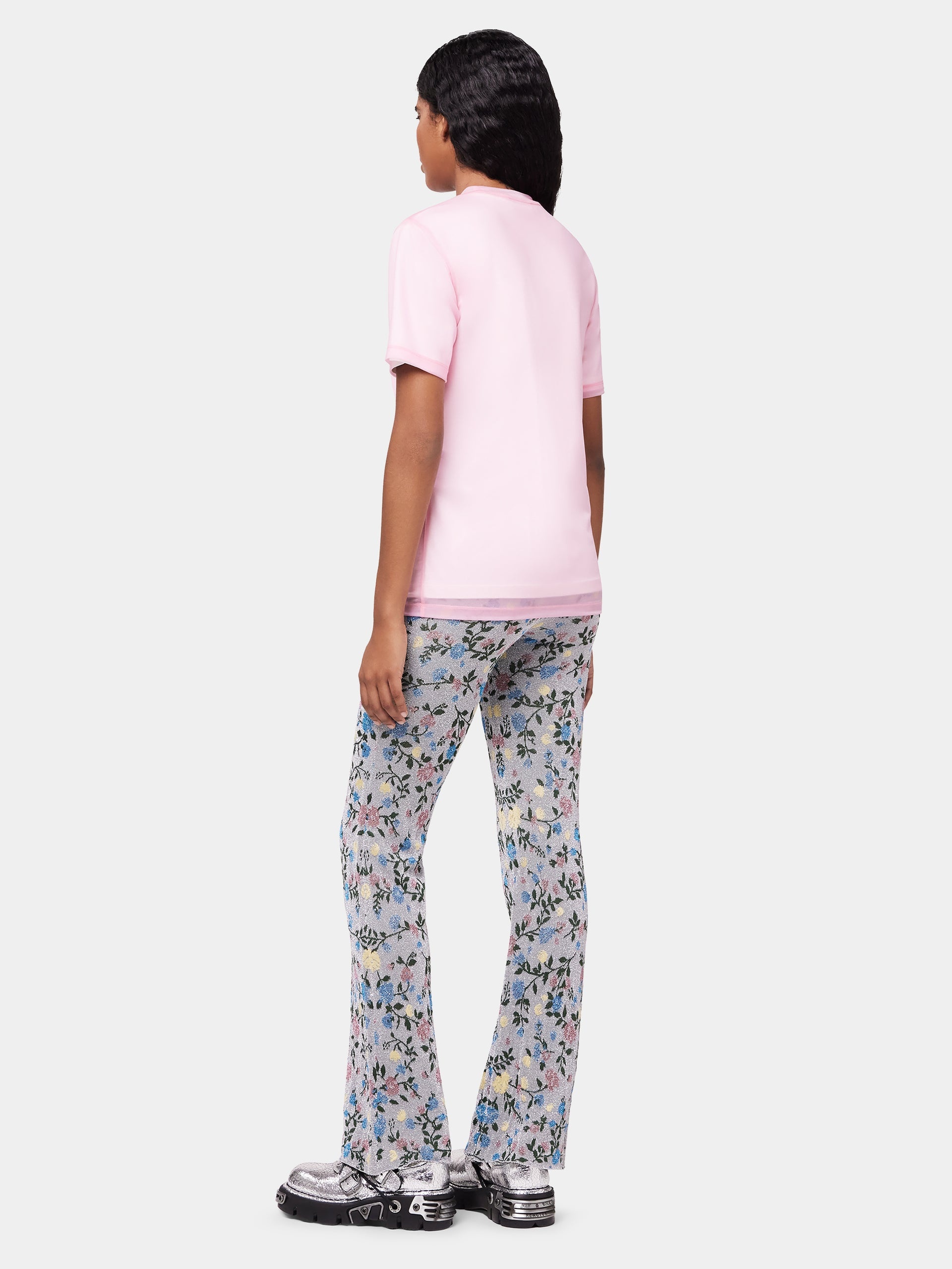PINK FADED LOGO-PRINTED TOP - 4