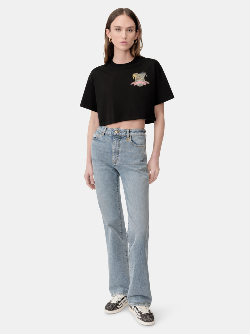 AMIRI WOMEN'S MA PARADISE CROPPED TEE outlook