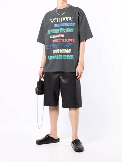 We11done oversize logo-print T-shirt outlook