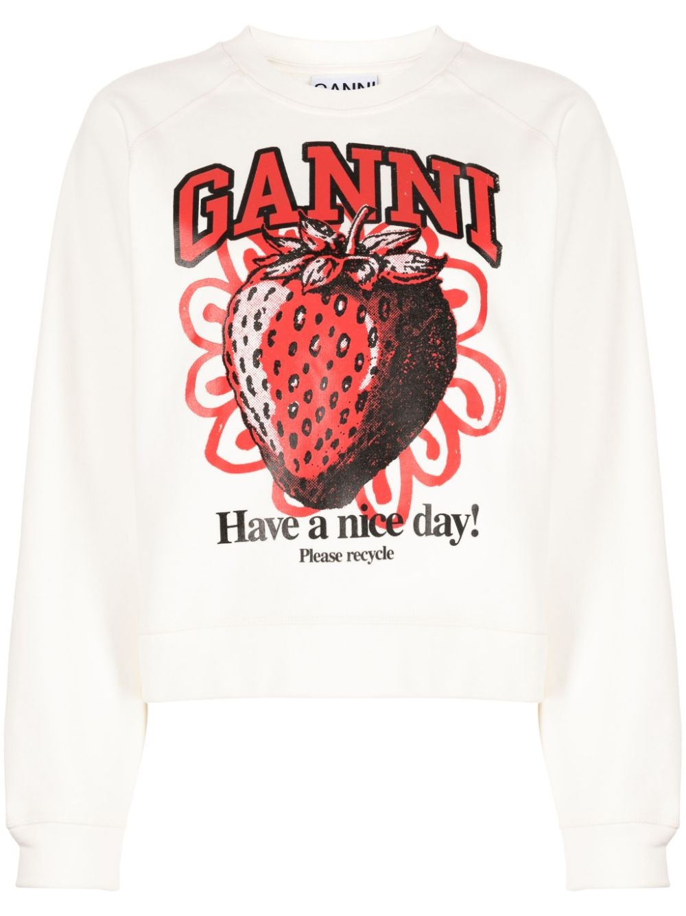 Strawberry organic cotton sweatshirt - 1