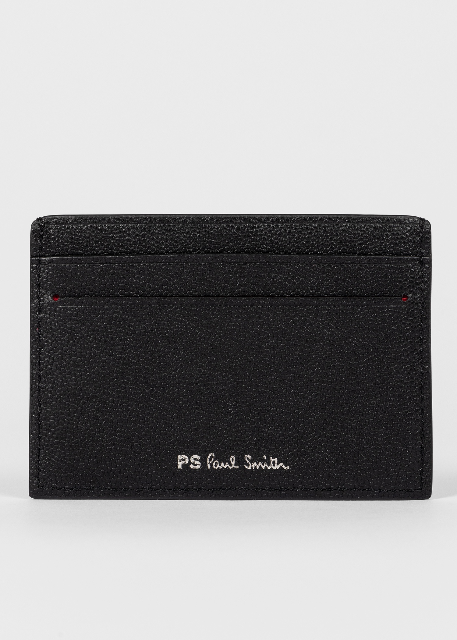 Black Zebra Logo Leather Card Holder - 2