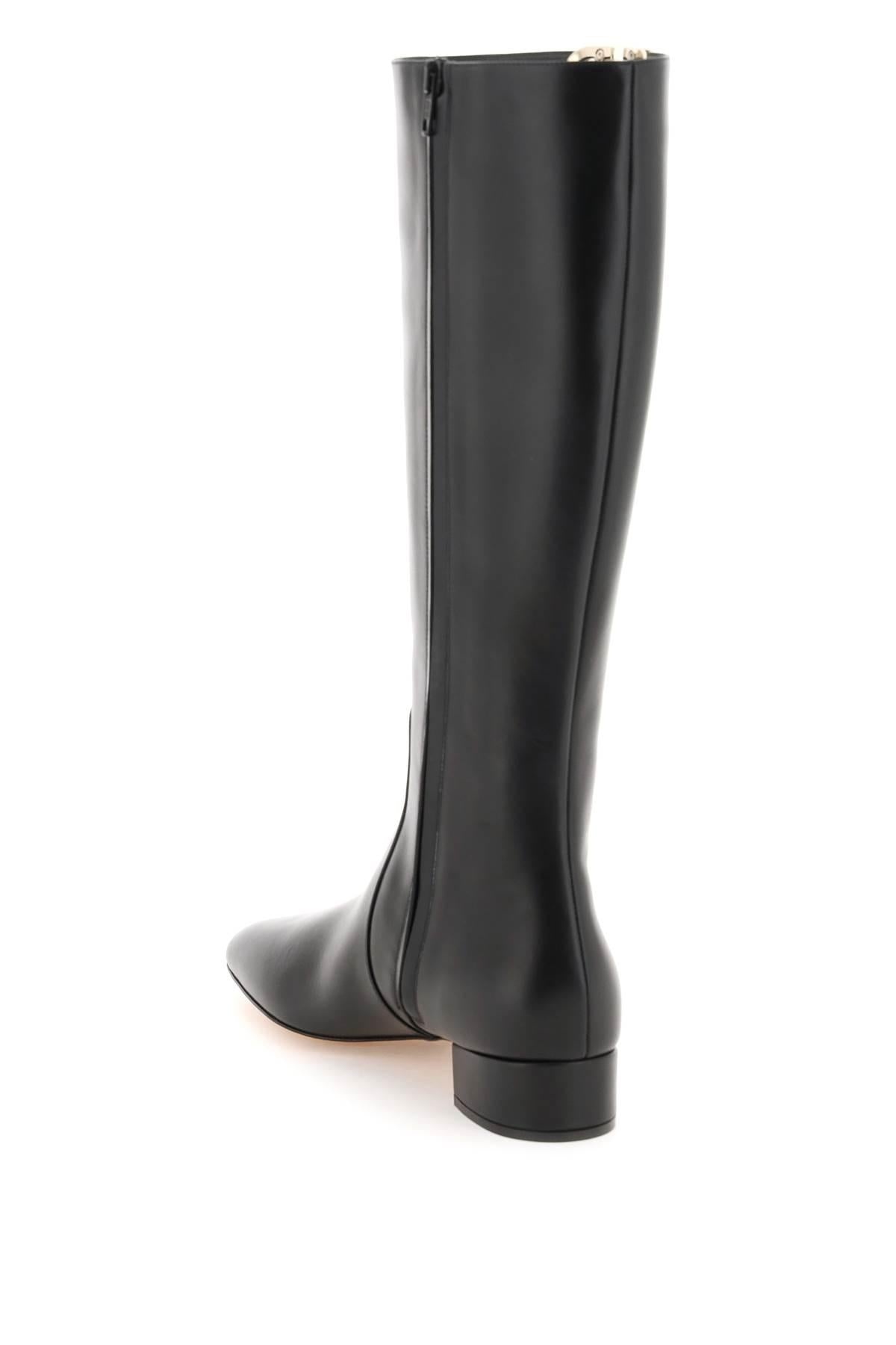 VLOGO TYPE LEATHER BOOTS - 2