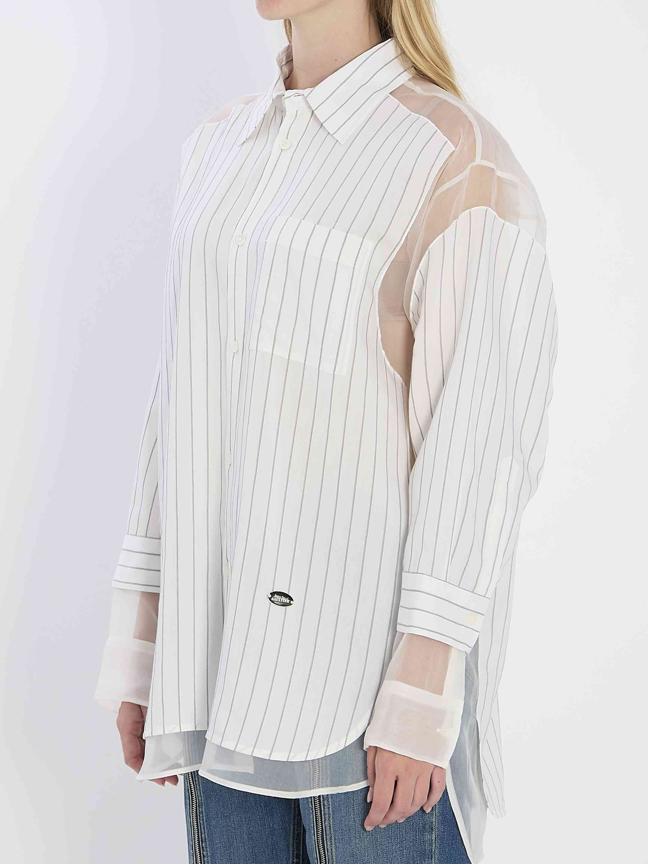 Jean Paul Gaultier Women Oversized Striped Shirt - 2