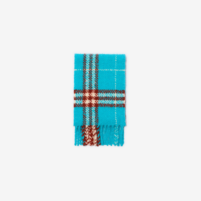 Burberry Check Alpaca Wool Blend Bouclé Scarf outlook
