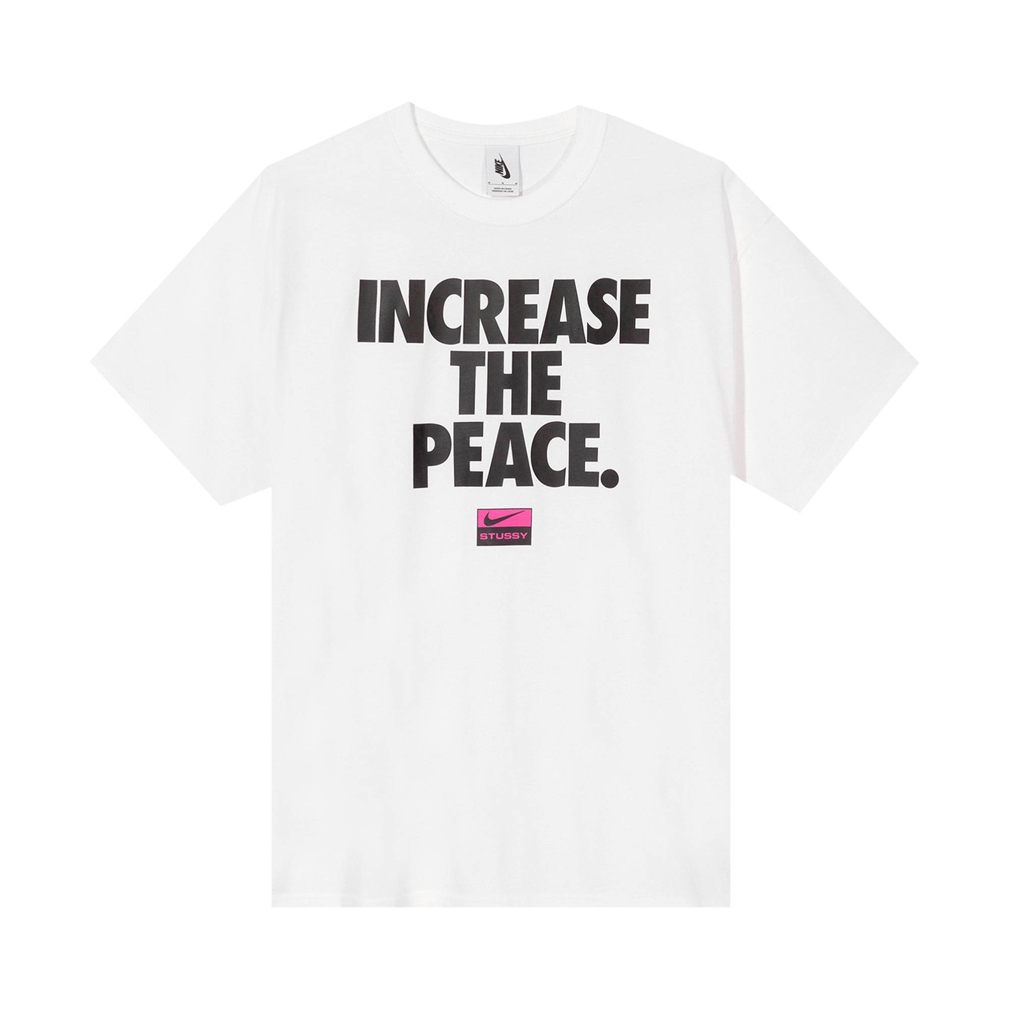 Nike x Stussy Increase The Peace T-Shirt 'White' - 1