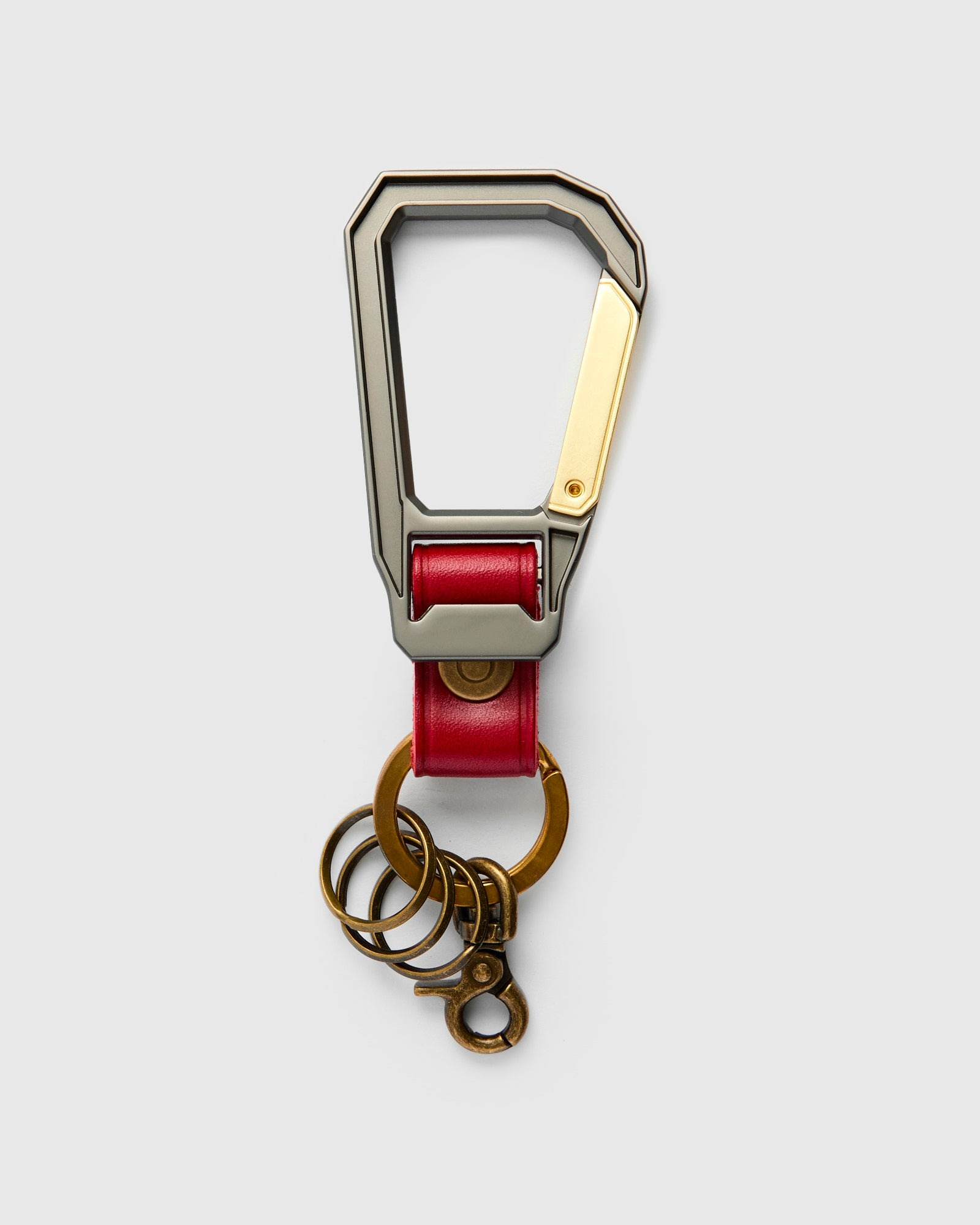 Carabiner Keychain in Red - 3
