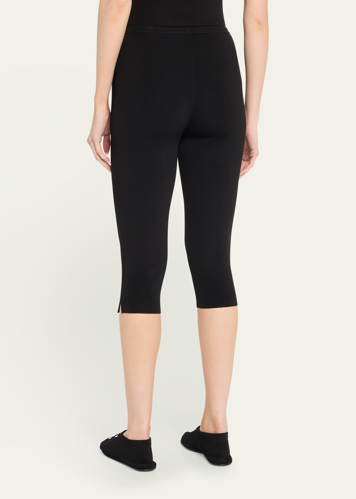 Compact Knit Capri Trousers - 3