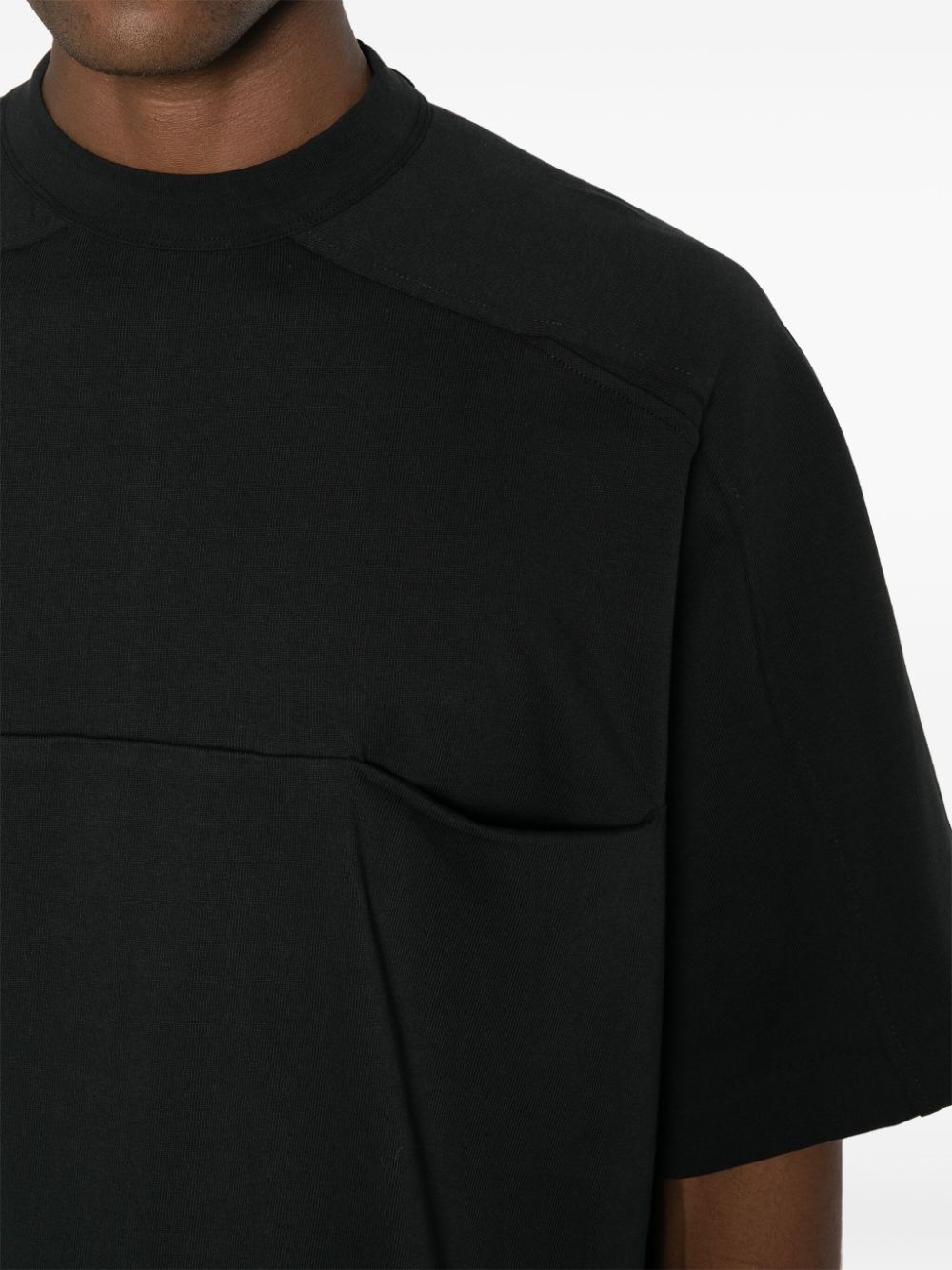 panelled organic-cotton T-shirt - 6