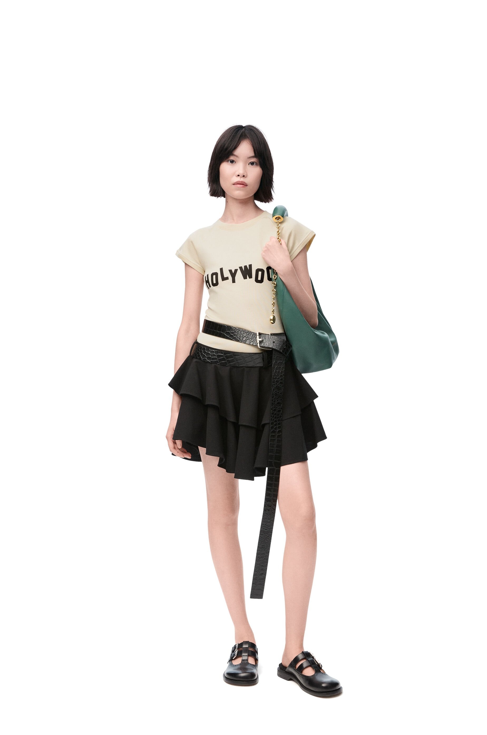 Small fit T-shirt in cotton and viscose - 2