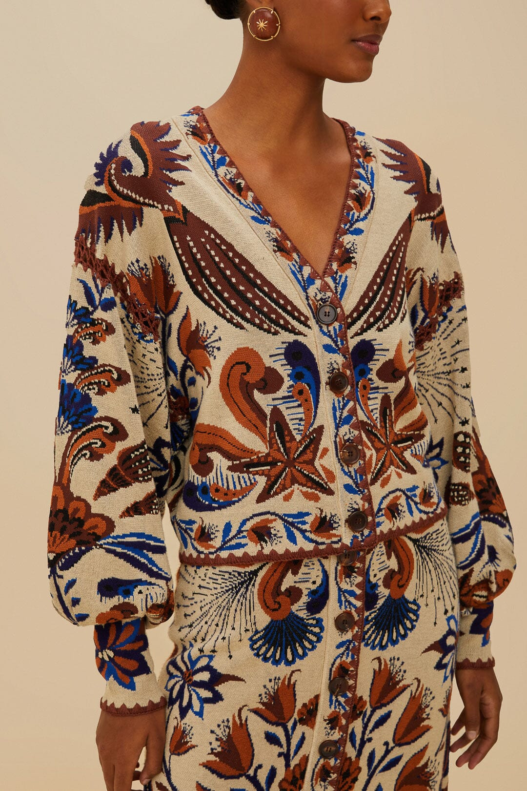 Sand Nature Land Knit Cardigan - 7