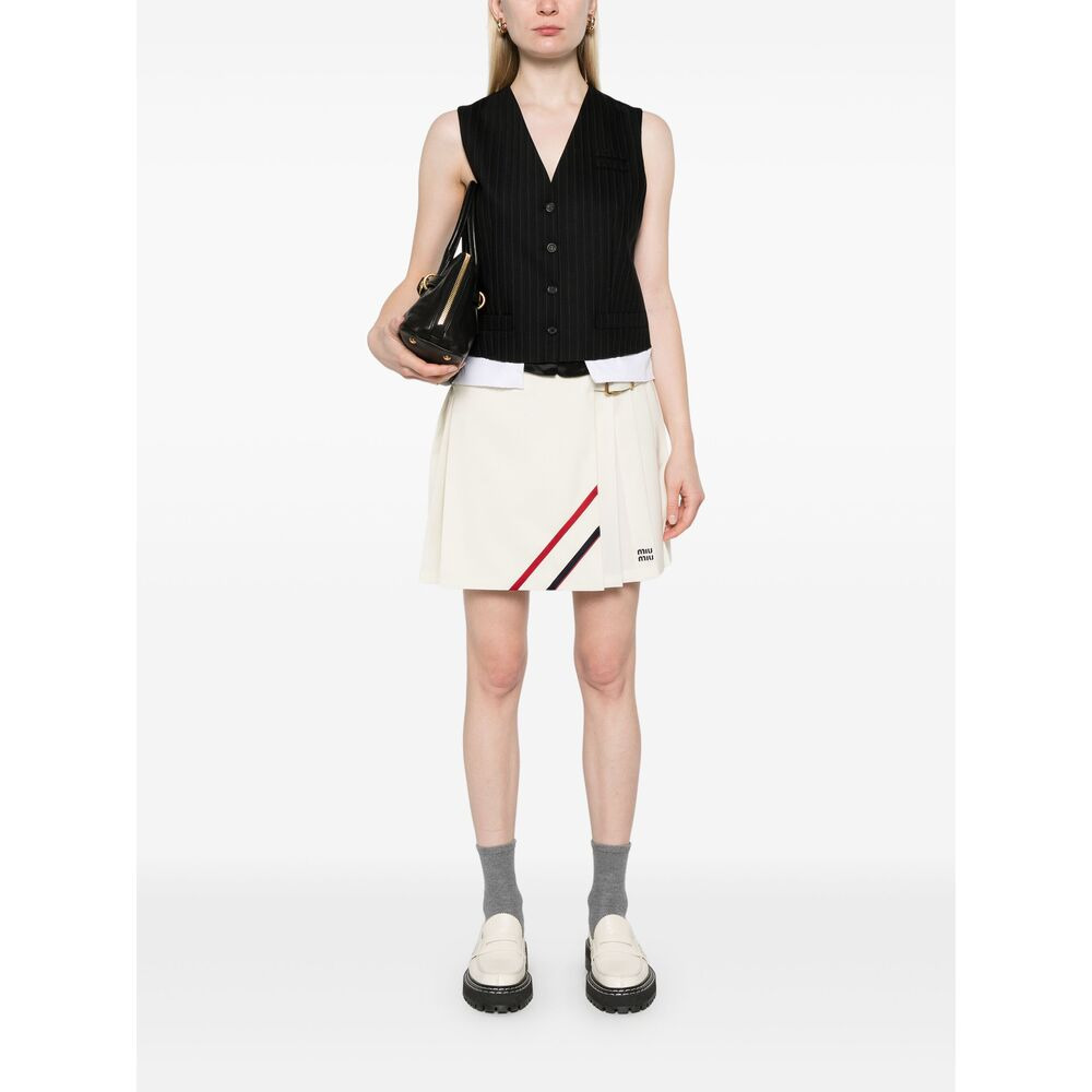 Miu Miu Neutrals Skirts - Pleated Skirts Women - 5