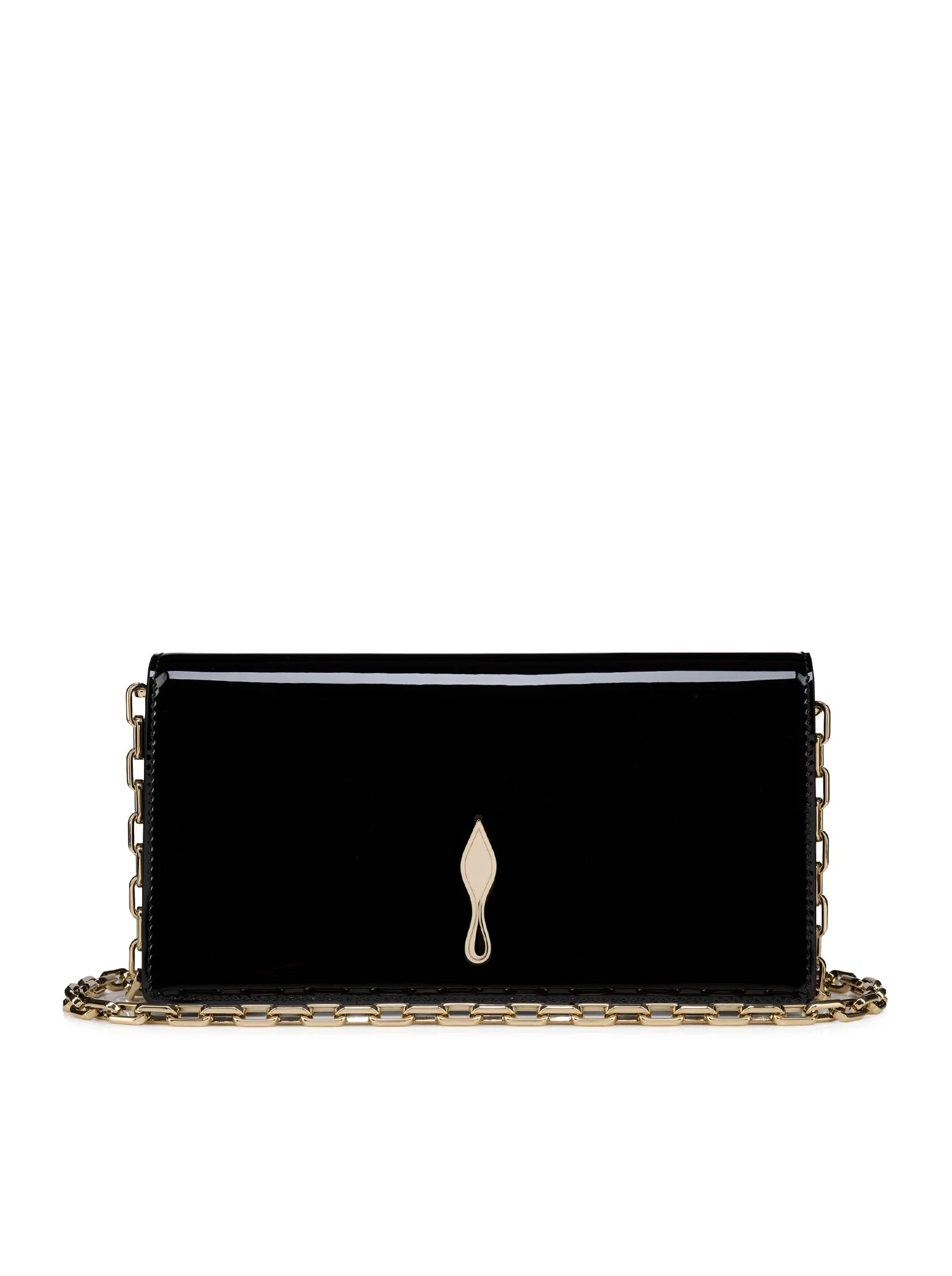 BETTINA PATENT CALFSKIN CLUTCH - 1