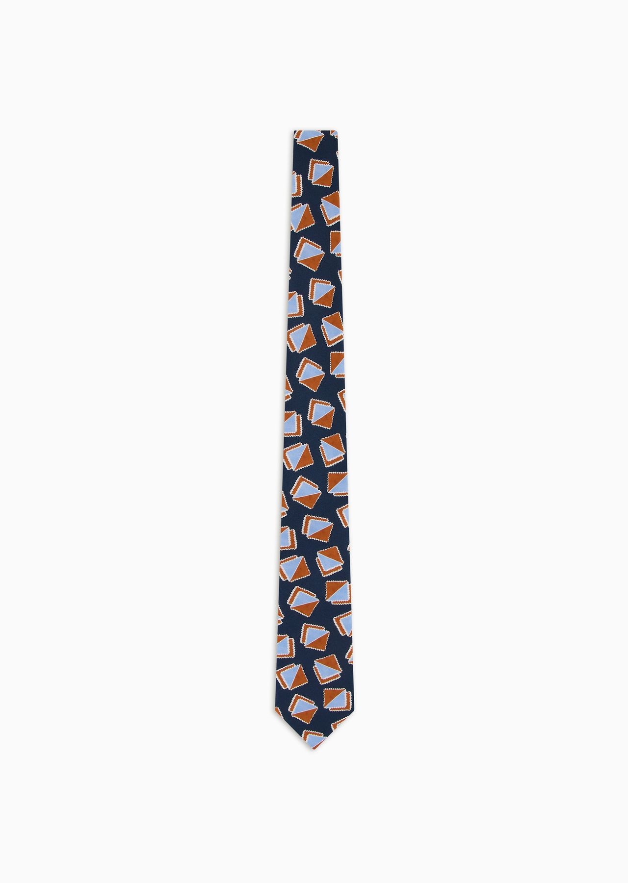 ASV printed silk tie - 1