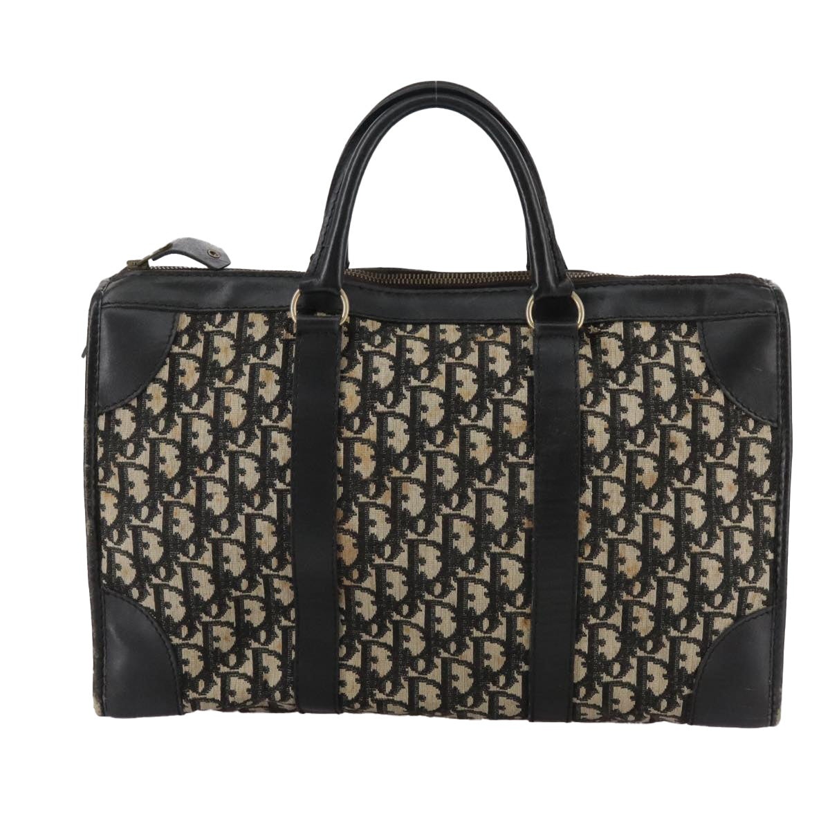 DIOR Trotter Canvas Hand Bag Navy - 13
