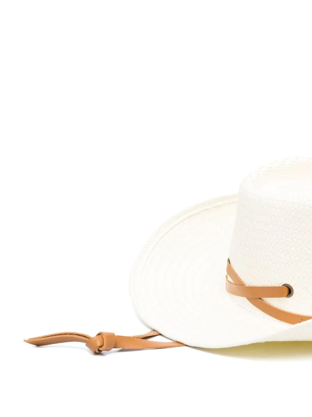 tie-detail sun hat - 2