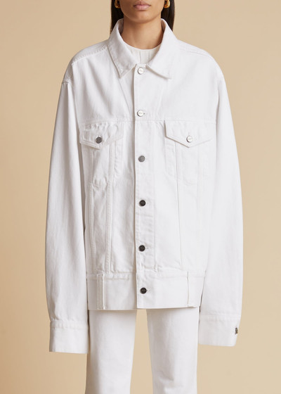 KHAITE The Grizzo Jacket in White outlook