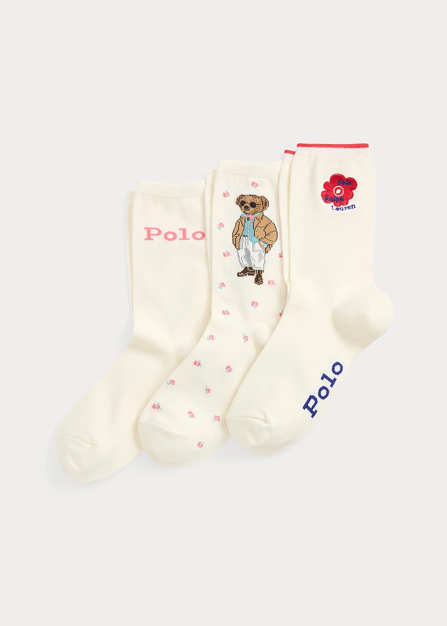 Polo Bear Crew Sock 3-Pack Gift Set - 1