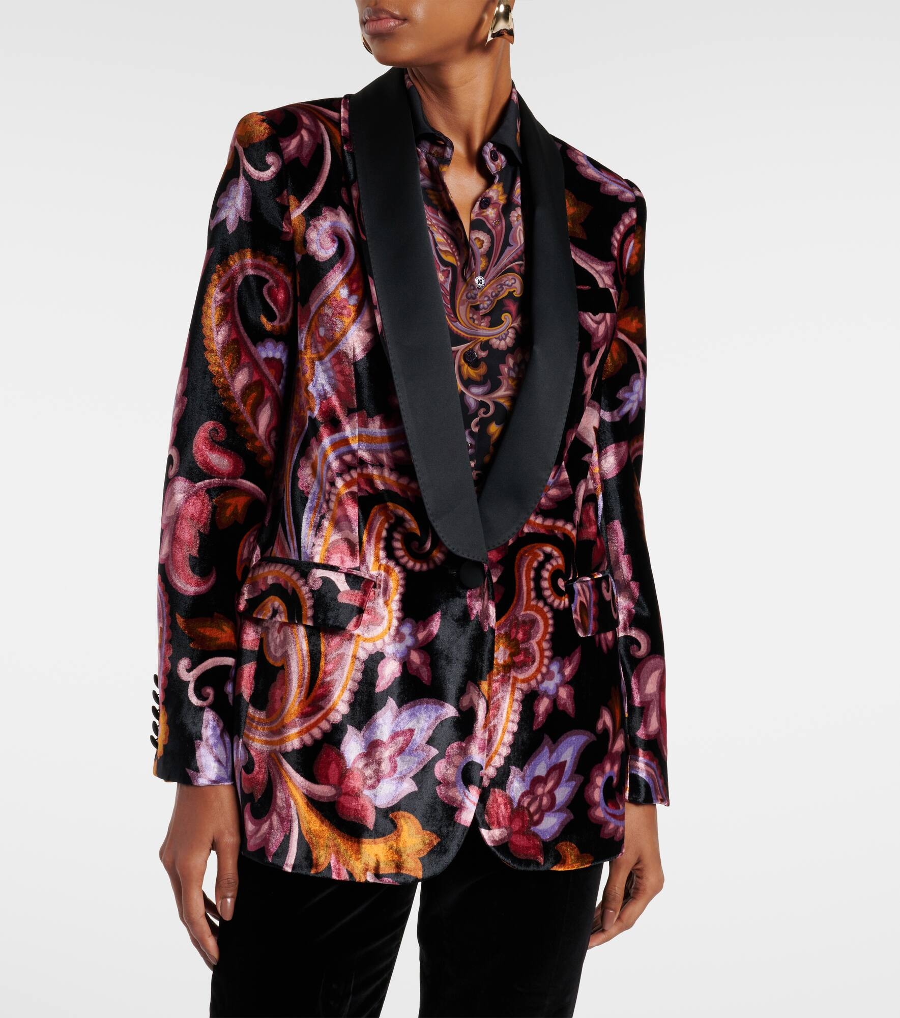 Etro Paisley velvet blazer | mytheresa | REVERSIBLE