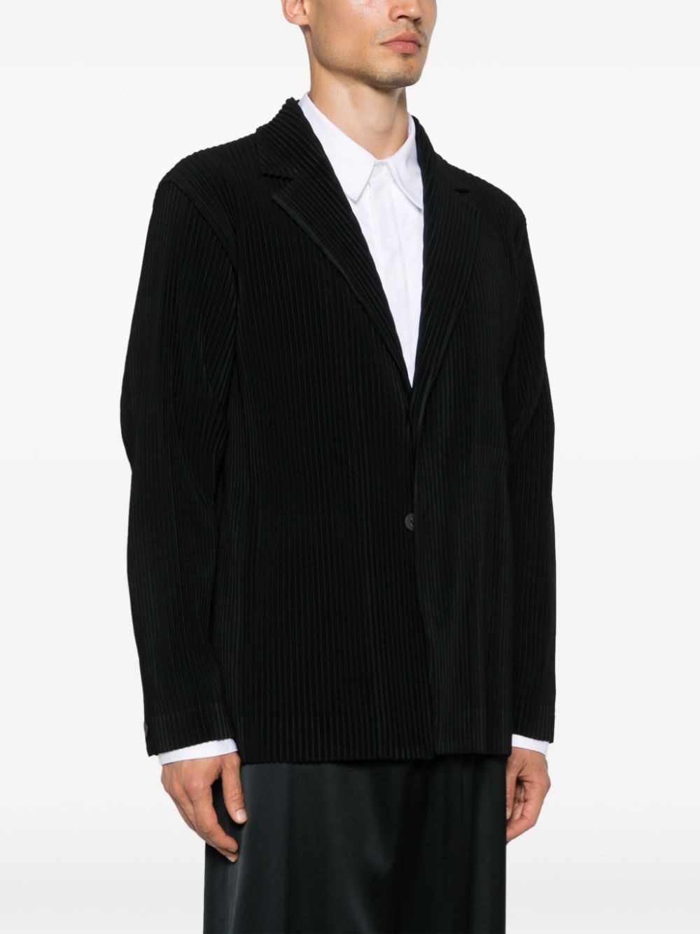 plissé blazer - 3