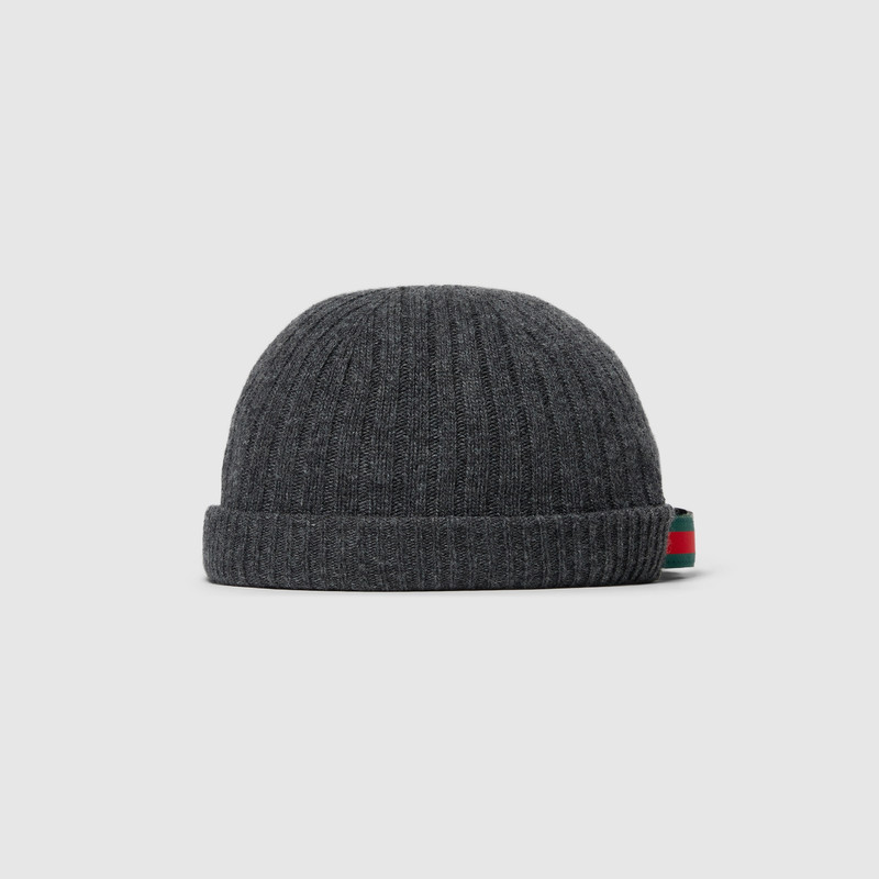GUCCI Rib knit wool hat outlook