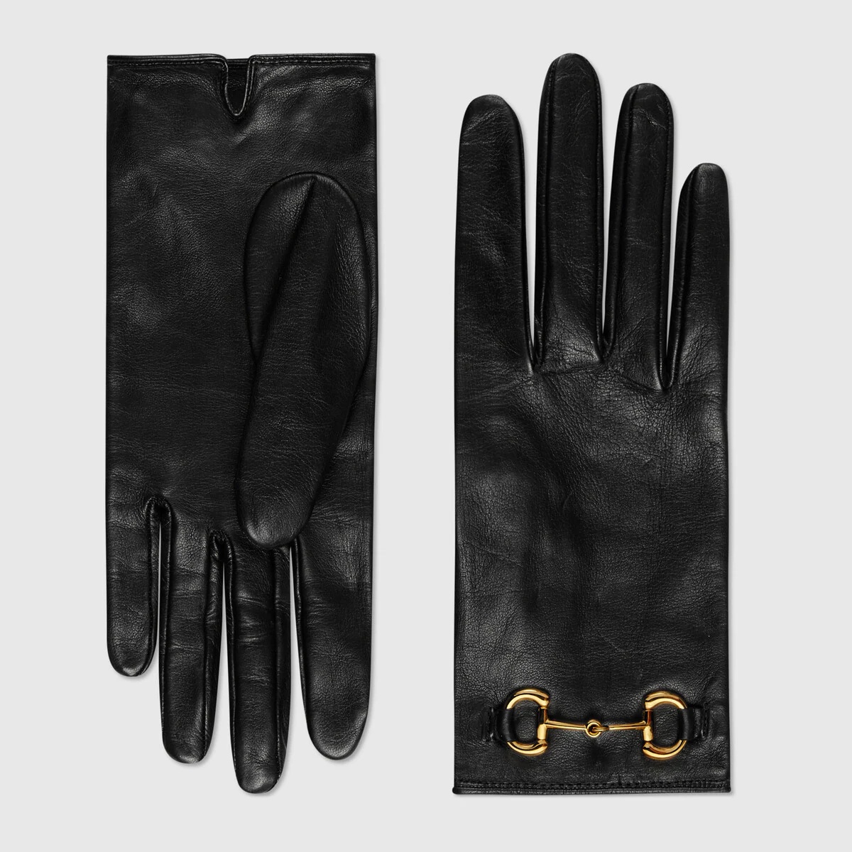 Leather gloves with Horsebit - 1