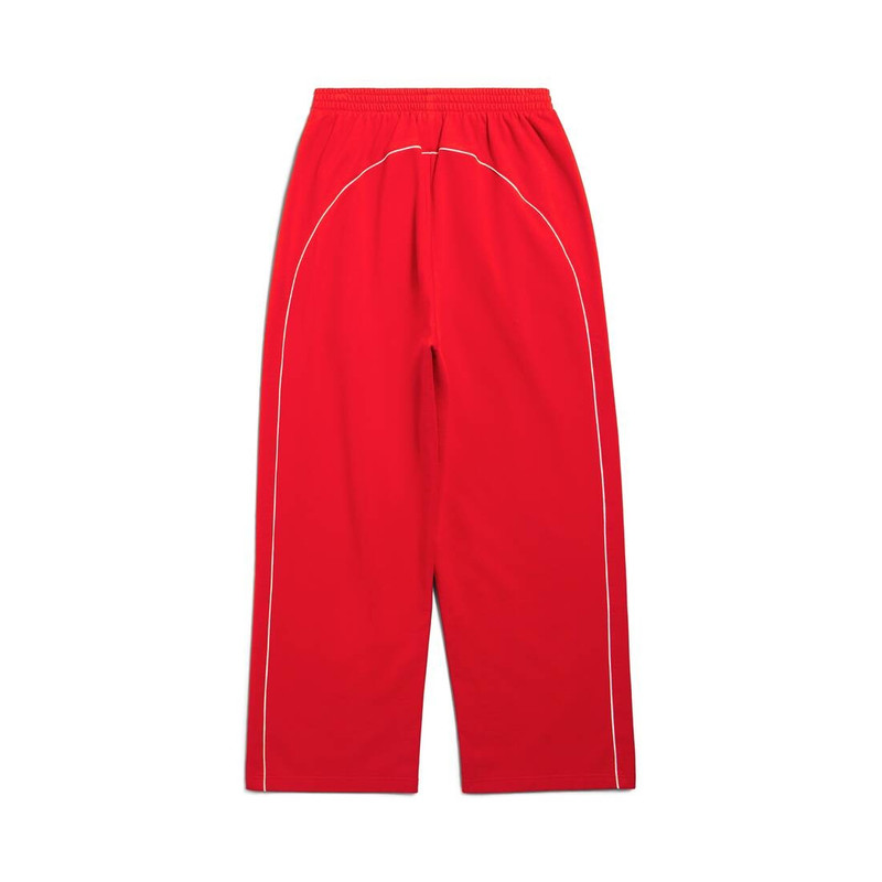 Men's Soccer Baggy Sweatpants in Red/white 6