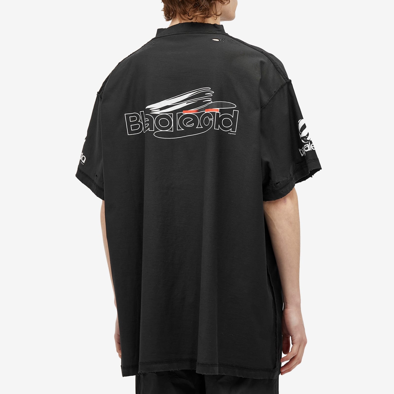 BALENCIAGA Balenciaga AI Logo Inside Out T-Shirt