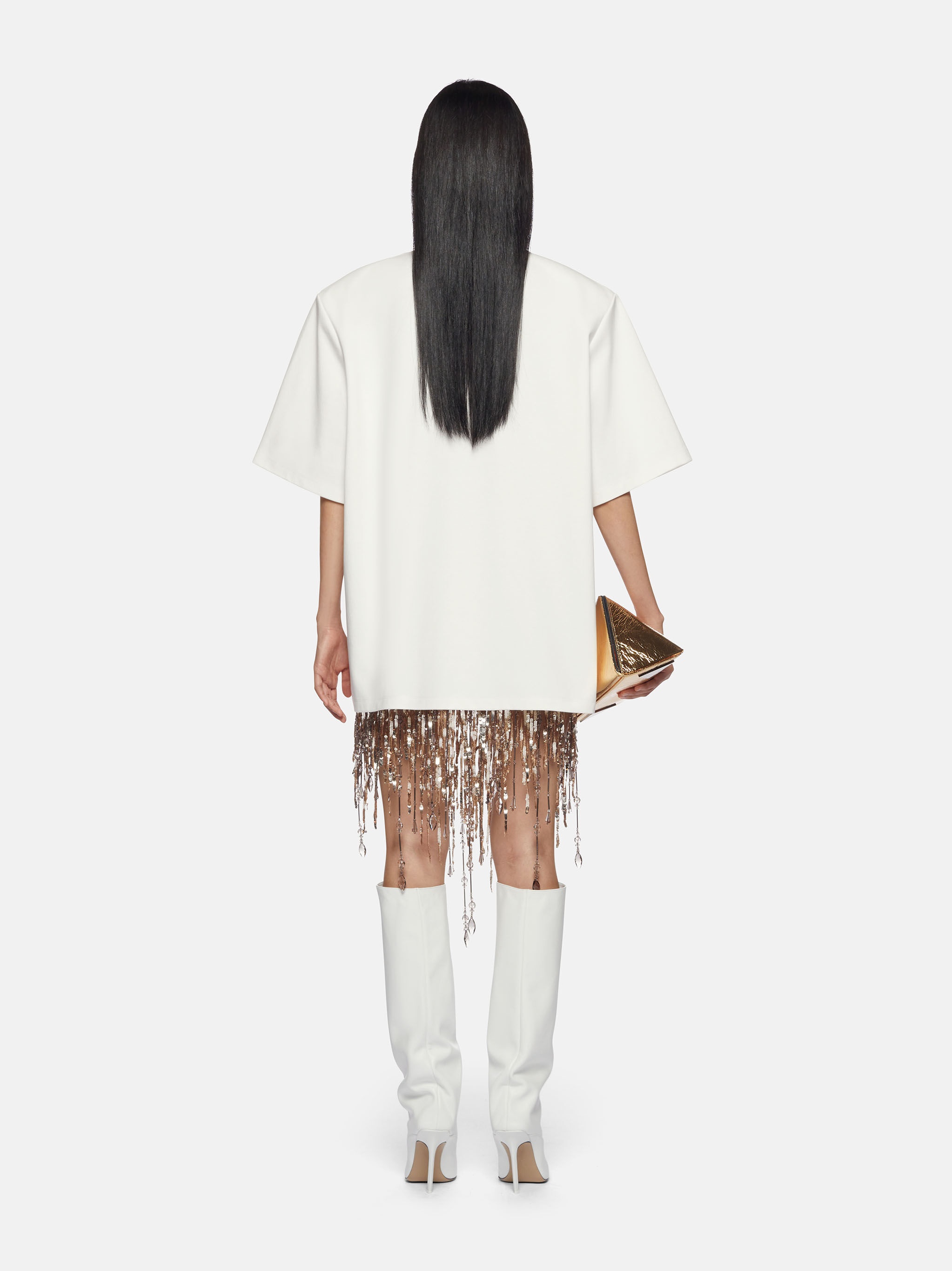 ''DELICE'' WHITE POLO T-SHIRT - 3